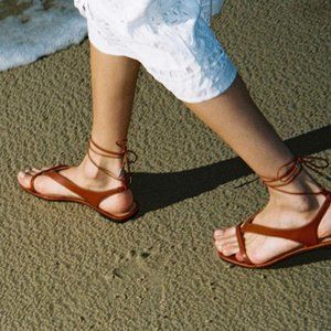 nomasei lanotte sandals • cognac leather • sz 40.5 (fits 9-9.5) • $355